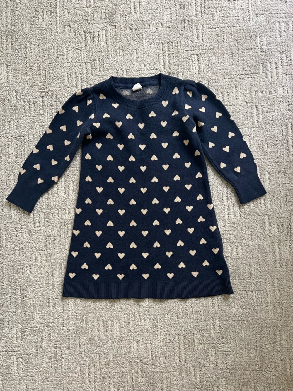 Gap Kids Navy Heart Knit Dress